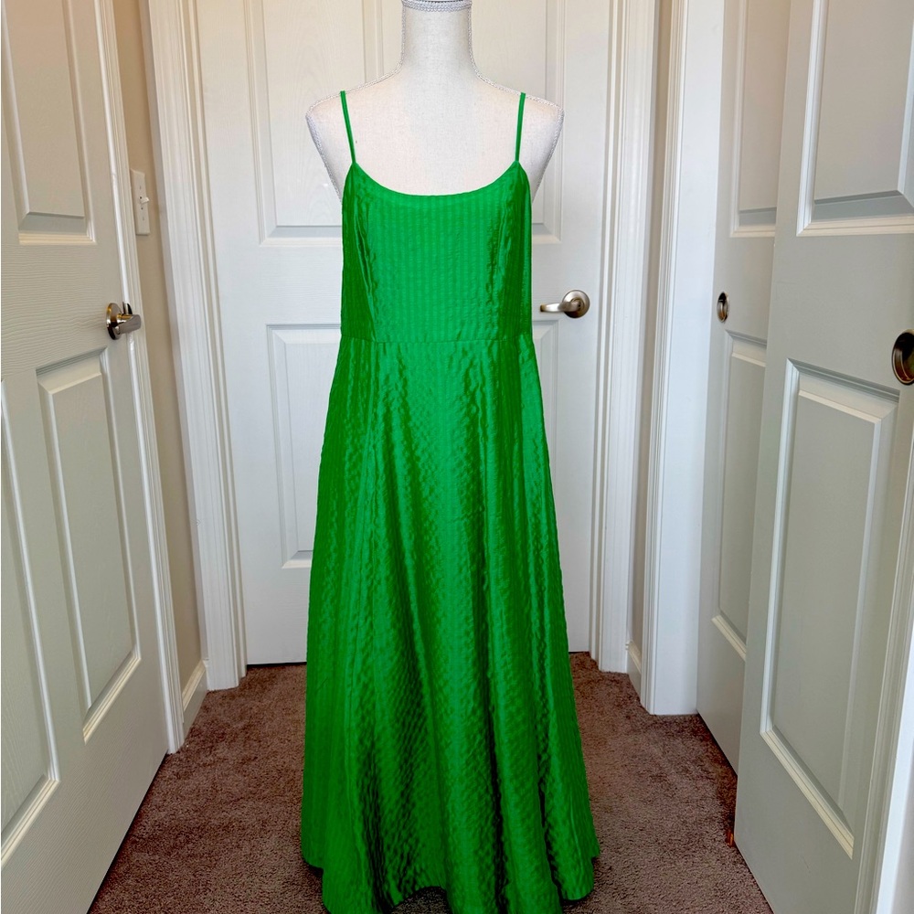 Vibrant Green Sleeveless Maxi Dress